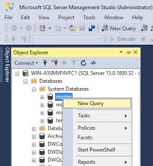 configuring the ms sql database