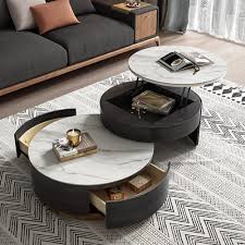 lift top 3 in 1 end table set with 2