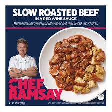 by chef ramsay slow roasted beef in red