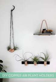 diy minimalist copper air plant holders