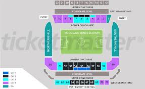 mcdonald jones stadium seating map