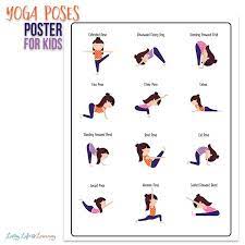 yoga poses printables for kids