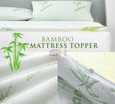 bamboo memory foam mattress topper