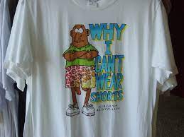 Anything And Nothing Cartoon Can T Wear Shorts T Shirt gambar png