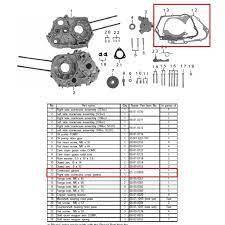 right crankcase cover gasket