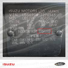 Find My Isuzu Color Code Color N Drive