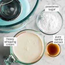 homemade whipped cream recipe