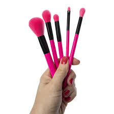 chique face makeup brush kit 5 count