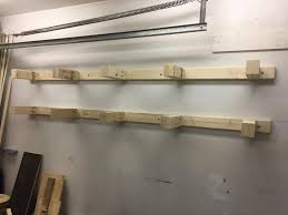 Supplies needed for diy clothing ladder rack: 20 Lumber Rack With 2x4s Ana White