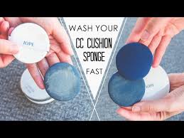 wash your bb cc cushion makeup sponge