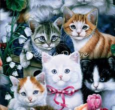Have a happy valentine you all, or as we here in finland celebrate it, a great friend's day! Fat Quarter Valentine Kittens