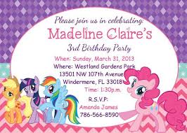 My Little Pony Party Invitations To Get Ideas How To Make Your Own