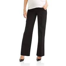 Oh Mamma Maternity Career Pants With Full Panel And Wide Leg Available In Plus Sizes