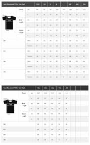 size guide wet tee shirt