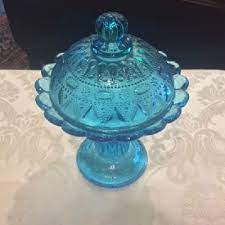 Lace Pattern Tall Lidded Candy Dish