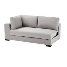 Le dimensioni divano a due posti hanno una larghezza compresa tra 120 e 180 cm. Bracciolo Sinistro Divano Trasformabile Componibile 2 Posti Grigio Chiaro Terence Maisons Du Monde