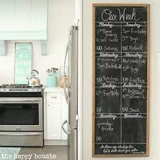 Diy Giant Chalkboard Kitchen Weekly