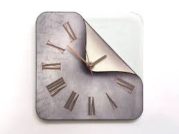 Rustic Wall Clock Unusual Clock Custom