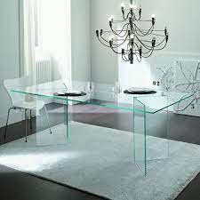 tonelli bacco glass dining table
