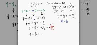 the equation of a line given 1 point