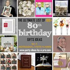 100 80th birthday gifts by a