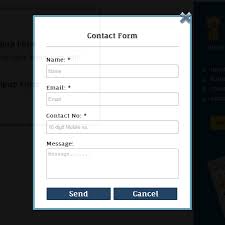 jquery popup login and contact form