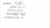 Solve cubic equations or 3rd order polynomials. How To Factor A Cubic Function Youtube