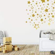 70 star wall decals gold star decals
