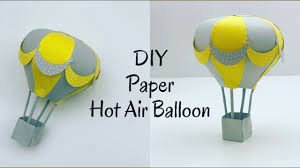 paper hot air balloon paper craft