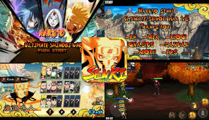 Fitur yang sudah di mod. Naruto Senki Ultimate Shinobi War V2 Ninja Storm Senki Facebook