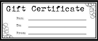 Free Printable Free Printable Gift Certificates Pictures 2