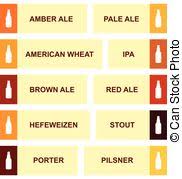 Beer Color Chart Beer Bottle With Lettering Beer Chart