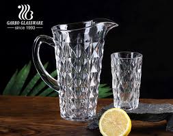 Crystal Glass Water Drinking Jug Set