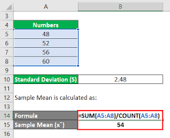 relative standard deviation formula