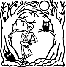 600 x 867 file type: Halloween Skeleton Coloring Pages Coloring Home