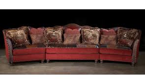 red sectional sofa couch leather