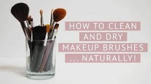 cleaning makeup brushes with olive oil