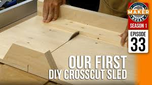 Mask off the areas next to the safety block and paint the block red. Our First Diy Crosscut Sled Plus Our Favorite Maker Videos S1e33 Belts And Boxes