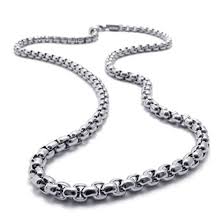 stainless steel rollo chain necklace