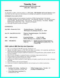 Cnc Machinist Resume Samples Cover Letter Great Templates Memberpro