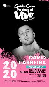 David carreira est un chanteur, danseur, mannequin et acteur portugais qui commence sa carrière en 2011 avec son premier album qui cartonne littéralement et a été certifié double disque de platine. David Carreira Santa Casa Portugal Ao Vivo Super Bock Arena