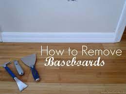 how to remove baseboards sew woodsy