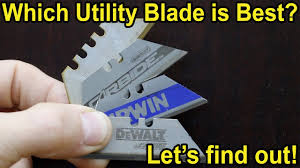 which utility knife blade is best let