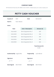 petty cash voucher pdf templates