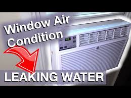 leaking window a c indoors how to fix