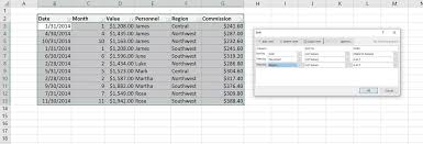 sort data by multiple columns in excel