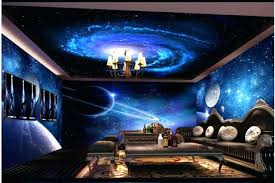 Space Bedroom Wallpaper Cool Star Theme Space Background Wall