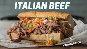 chicago style italian beef sandwich