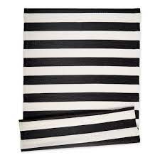 black and white stripe outdoor rug 4x6