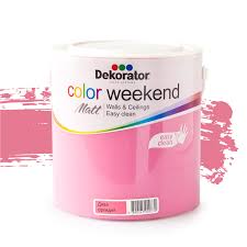 Намерете вдъхновение за боядисване на стените с цветовете на vivechrom. Dekorator Lateks Color Weekend Diva Orhideya 2 5l Mat Masterhaus